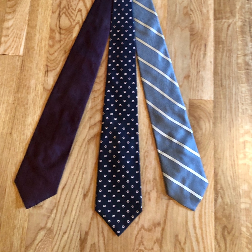 3 tie bundle polo Ralph Lauren silk & satin